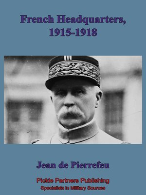 cover image of French Head Quarters 1915-1918